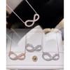 Necklace for Women's Light Luxury Niche Design Ins Simple Temperament Singapore Double Ring Collarbone Chain