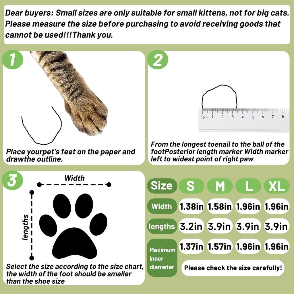 4 PCS Cat Mittens to Prevent Scratching,Mesh Breathable Cat Shoes,Adjustable Cats Anti Scratch Gloves,Suitable for Cats When Bathing and Nail