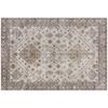 Vintage Area Rug, Non-Slip Washable Rug, Flannel Floor Carpet for Living Room, Bedroom, Dining Room, Home Office, 290 x 200 cm, Beige
