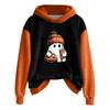Women's Fashion Lightweight Long Sleeve Pullover With Halloween Print Hoodie