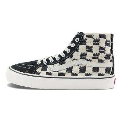 Sk8 Нескользящие высокие кеды для скейтбординга Унисекс Кроссовки Черно-белая клетка VN0A4BX6KIG