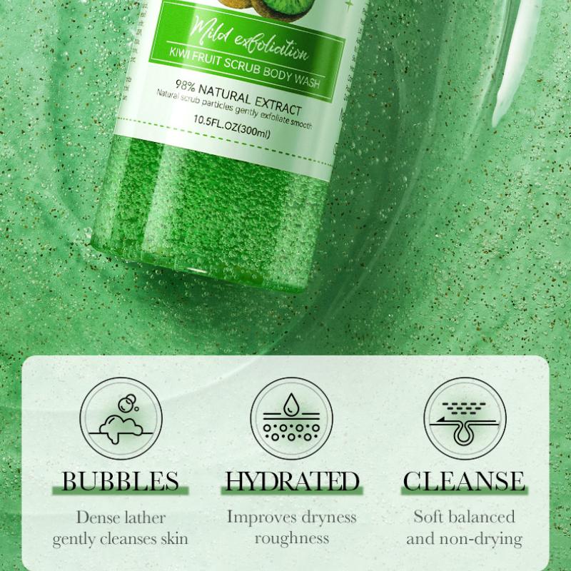 Фруктовый гель для душа 300 млSADOER Kiwi Body Scrub Body Wash