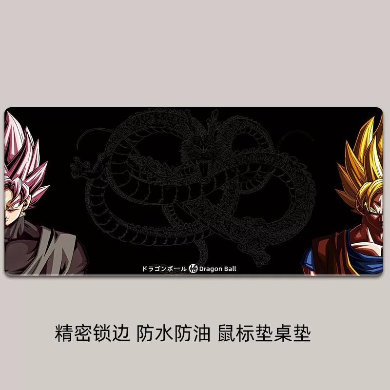 Водонепроницаемый и Нескользящий Кожаный Коврик для Мыши Креативный Мультяшный Dragon Ball Печать Высокой Четкости Увеличенный Сон Гоку Компьютерный Офисный Настольный Коврик Коврик для Ноутбука