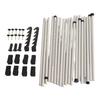 4 Poles Heavy Duty Adjustable Home Garment Hanger Clothes Rack Simple Closet Wardrobe Bedroom