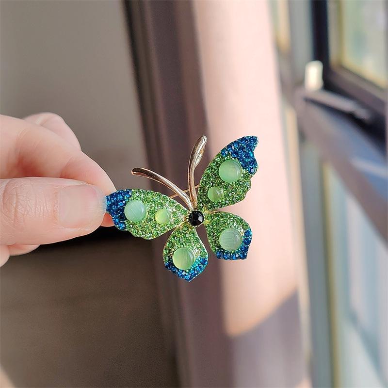 Creative Rhinestone Butterfly Brooch Femininity Fashion Coat Pin Pin Brooch Accessories