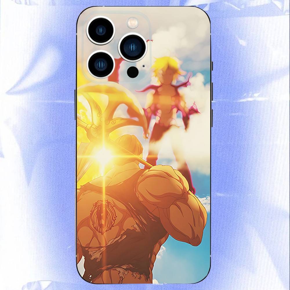 Чехол для телефона E-Escanor Семь смертных грехов для iPhone 17,16,15,14,13,12,11,Pro,Max,Plus,E,Air,Mini Защитный Черный Чехол