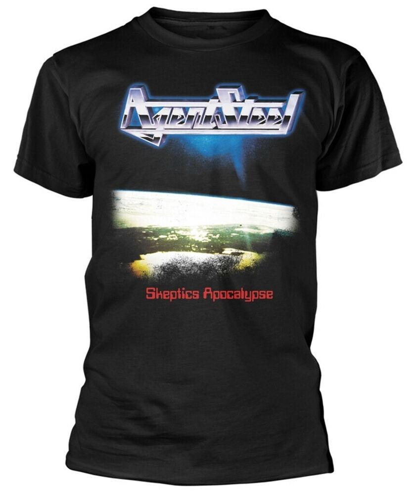 Agent Steel Skeptics Apocalypse Black Unisex shirt Cotton Oversize Large Size