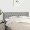 vidaXL Kopfteil mit Ohren Hellgrau 163x23x78/88 cm Stoff