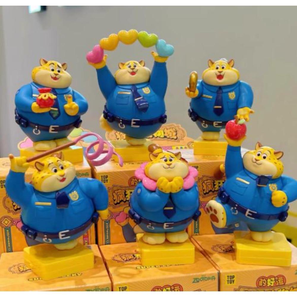 Оригинальная Toptoy Зверополис Леопард Серия Тонкая Удача Персонажи Слепой Коробка Кукла Очаровательное Украшение Печать Игрушки Взрослая Игрушка Детские Подарки