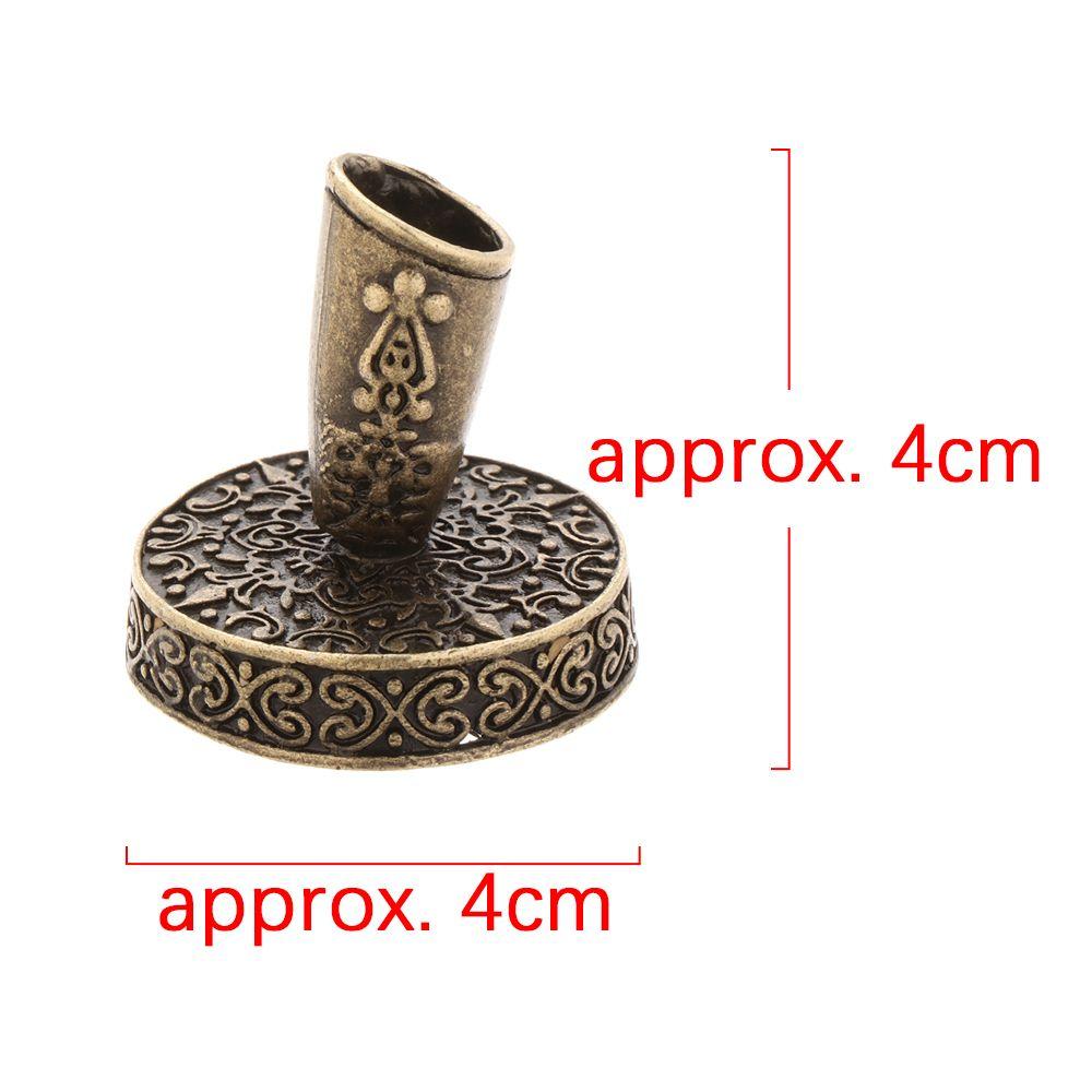 Desktop Organizer Round Base Writing Accessories Vintage Metal Pen Clips Pen Holder European Style