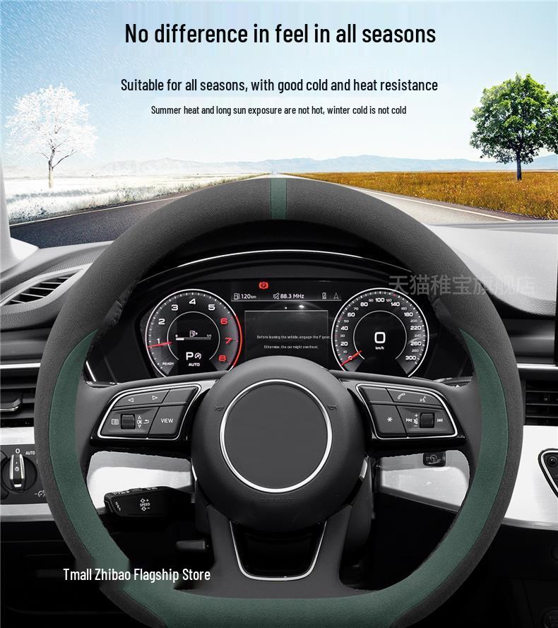 Сверхтонкая замшевая оплетка руля Changan Deepal L07 для зимы 2025/26 - Впитывающая пот отделка салона автомобиля