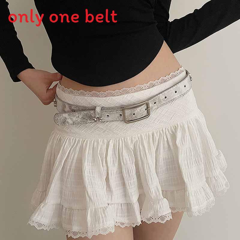 Fashion Butterfly Knot Belt Pu Leather For Summer Dress Accessory Women
