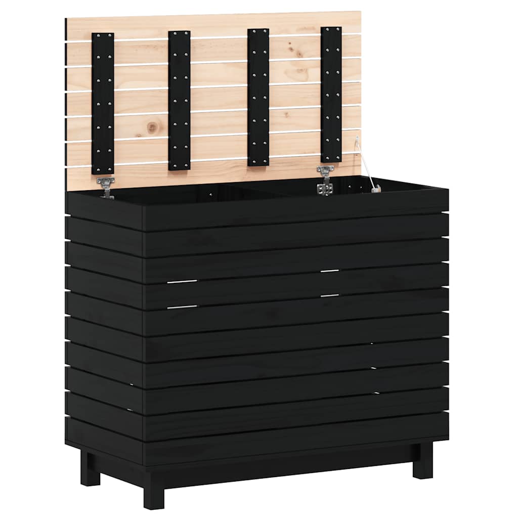 Laundry Hamper 88.5 x 44 x 76 cm Solid Pine Wood