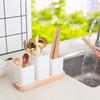 2/3 Divided Kitchen Utensil Holder Plastic Cutlery Drain Rack Chopstick Holder  Household
