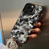 F-Fashion C-Камуфляжный чехол для телефона iPhone 17,16,15,14,13,12,11 Plus Pro Max Цветной серебристый чехол для телефона