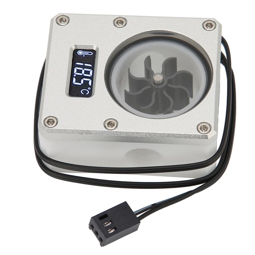 PC Water Cooling Meter 12V Small 3pin Interface G1 4 Thread Durable Acrylic Rustproof Computer Flow Meter for PC