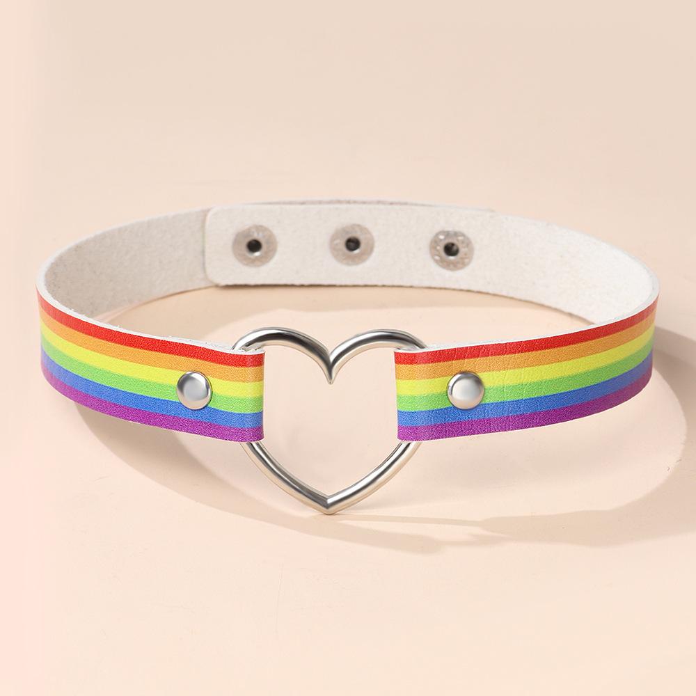 JMXD PU Кожа Сердце Чокер Регулируемое Длинное Ожерелье Женщины Мягкий Уличный Стиль Мода Любовь Воротник Аксессуар Подарок