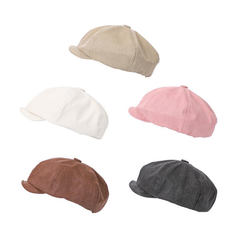 Niche Sweet Cloud Hat Women'S Spring And Summer Literary And Versatile Face Small Octagonal Hat British Compound Duck Tongue Ancient Beret