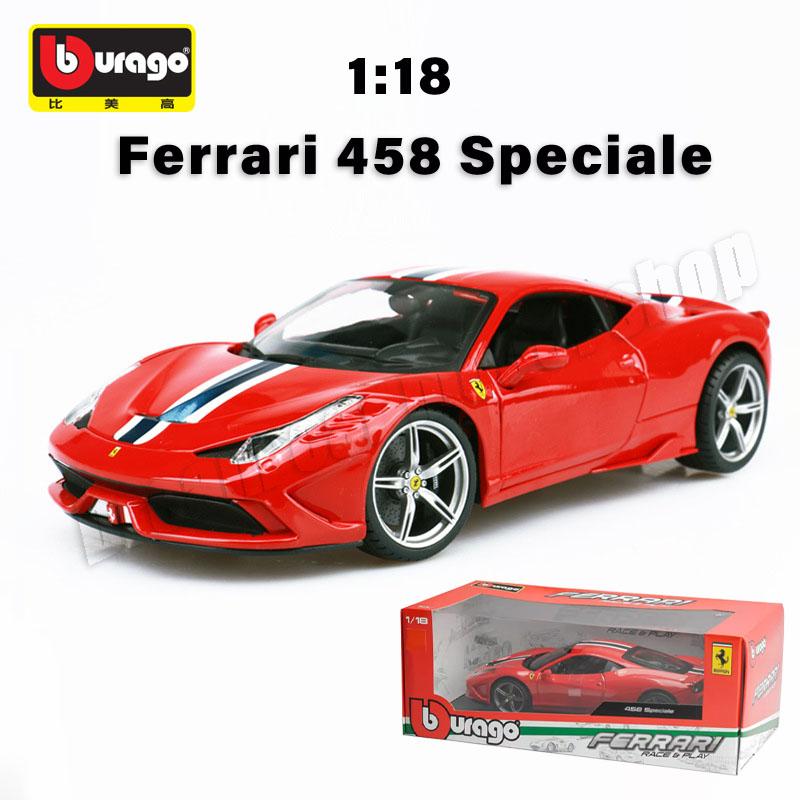 1:18 коллекционных моделей автомобилей серии Bburago Ferrari из легкого сплава, новый стиль Ferrari SF90 XX Stradale, литые под давлением миниатюрные модели машинок, игрушки