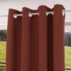 100% Blackout Eyelet Curtain 135x250 Cm ECLIPSE Brick, by Soleil d'Ocre