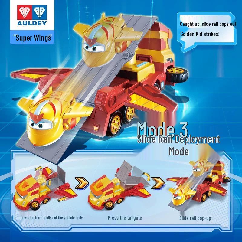 Суперкрылья Джетт Трансформирующийся Робот Грузовик и Космический Корабль Набор Игрушек