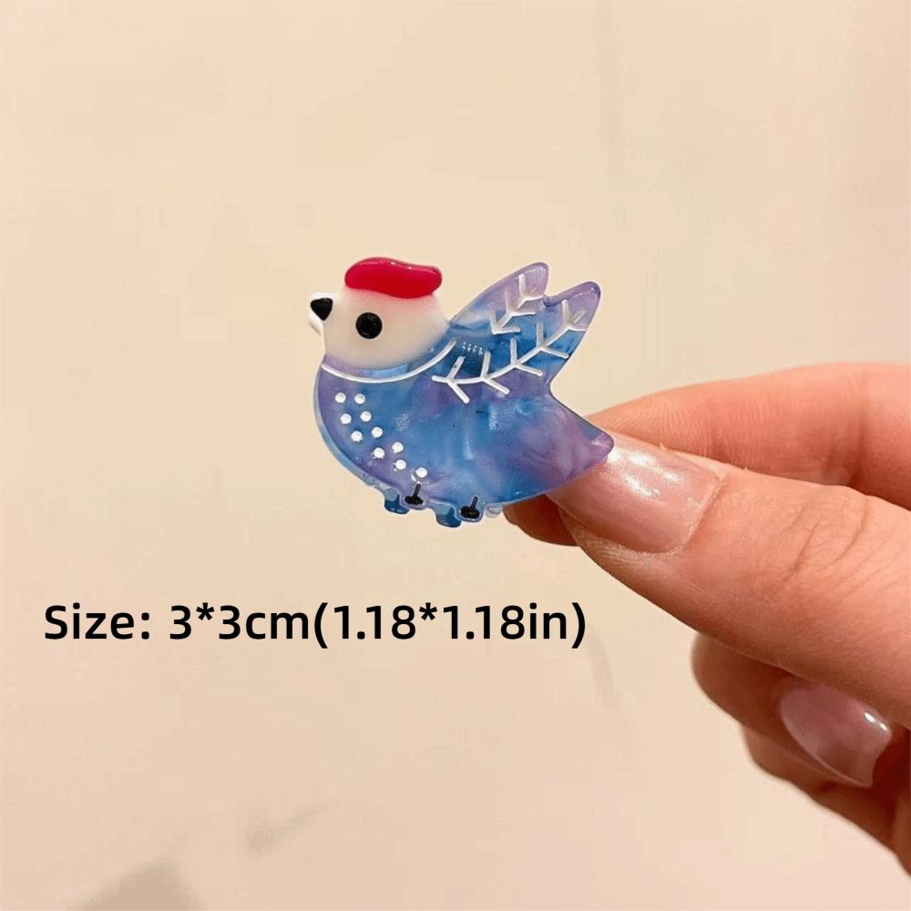 Mini Size Bird Hair Claw Acetate Women's Hairpin Cute Hair Clip