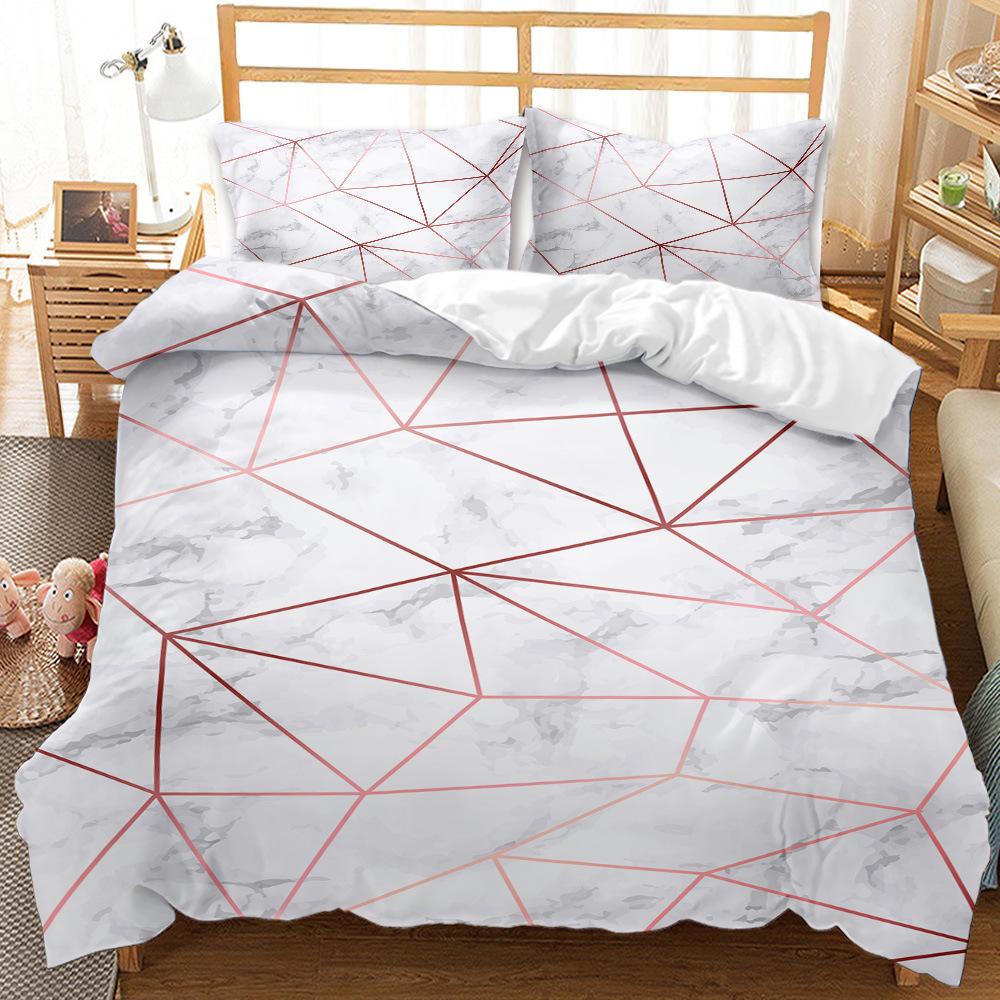 Art Pattern Bed Three-Piece Quilt Cover Wish Tide Quilt Cover