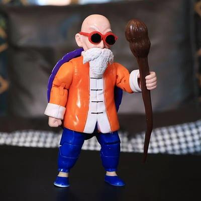 14 см Dragon Ball Z Мастер Роши Каме Сеннин Подвижные суставы ПВХ Фигурки Действия Модель Машина Украшения для Торта Куклы Игрушки Подарки для Детей