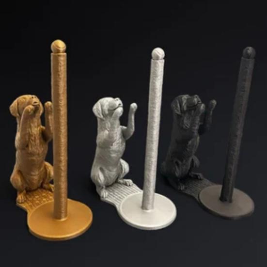 Kitchen Paper Holder Tissue Rack High Stability Animal Cat Dog 3D Printed