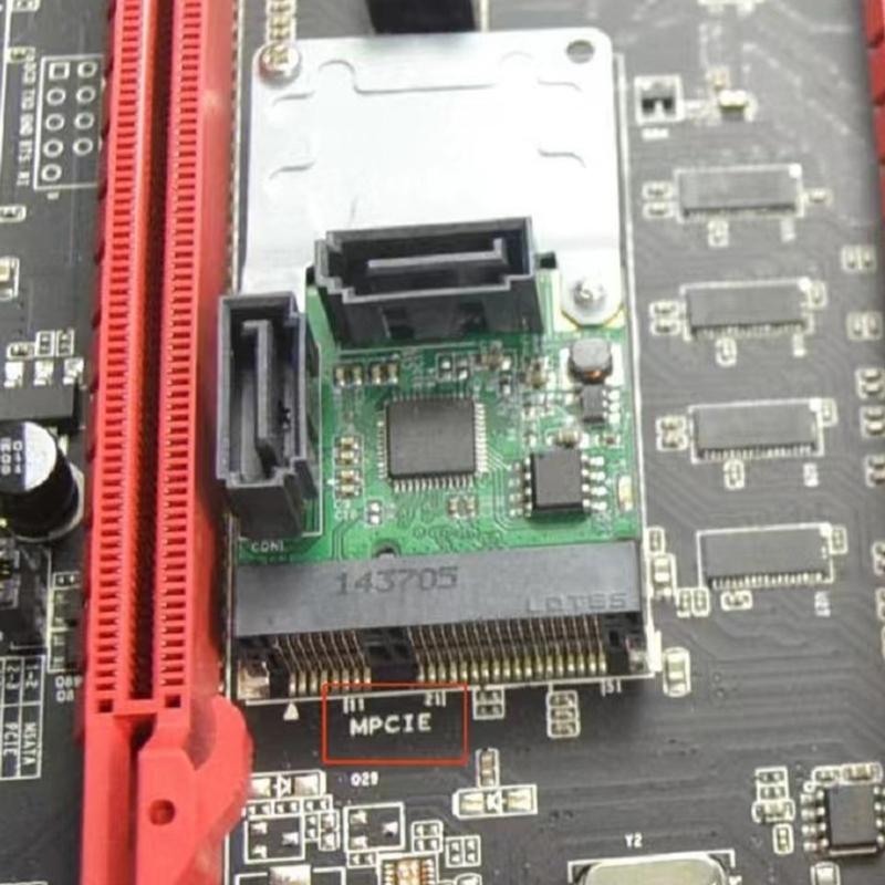 Карта расширения Mini PCIe на SATA3.0, 6 Гбит/с, карта расширения для жесткого диска для быстрой передачи данных и простой установки