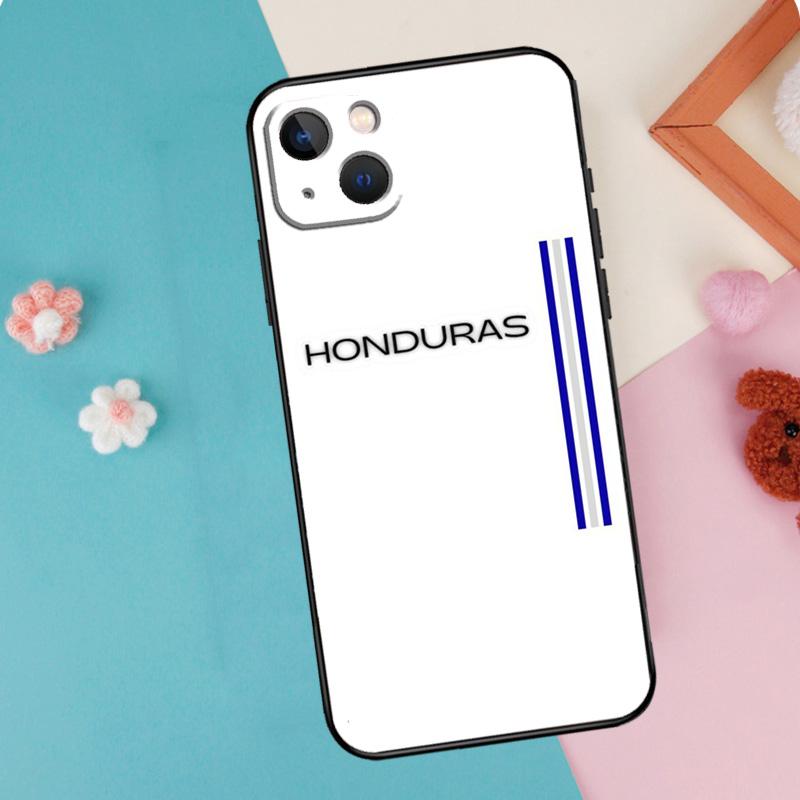 Honduran Flag Phone Case For iPhone 16 15 14 13 12 11 Pro Max Plus Mini XR 16e Funda Silicone Back Cover