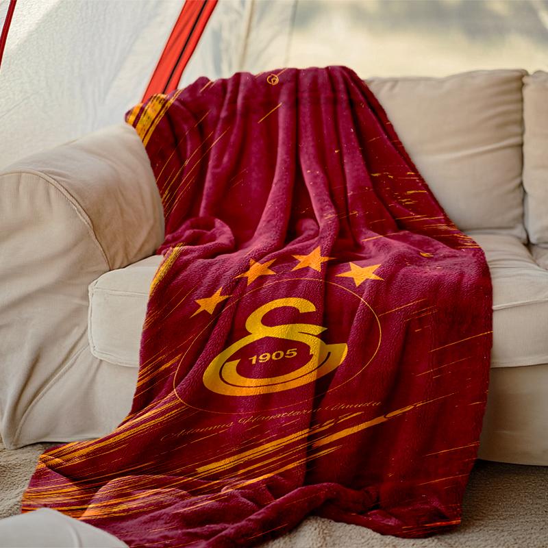 Galatasaray SK Blanket, Valentine's Day, Halloween, Thanksgiving Gift Blankets, Home Blanket for Bed and Couch Use