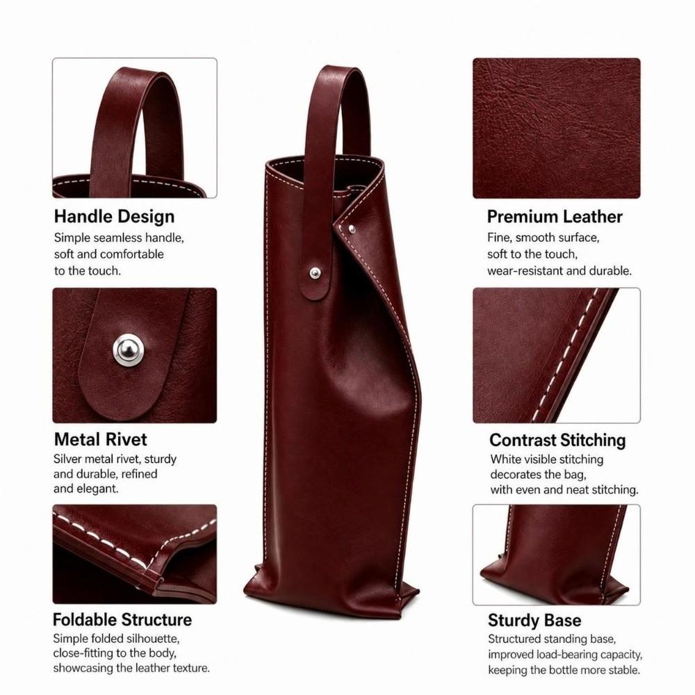 Single Bottle Wine Packaging Bag Portable Single Champagne Bottle Handbag Gift Giving