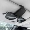 Sunglasses Holder, Car Sunglasses Holder, Black/Gray, PU Leather, Strong Magnetic, Car Eyeglass Holder, Eyeglass