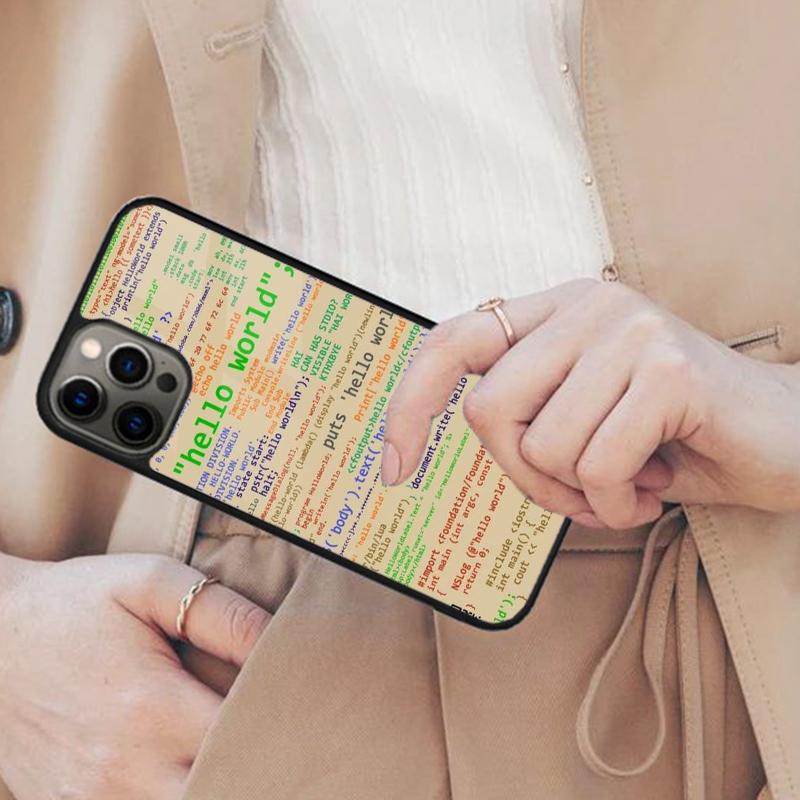 The Code design programmer Magnetic Phone Case For APPLE iPhone 17 Air 16 14 13 12 Pro Max 15 Plus Wireless Charge MagSafe Cover