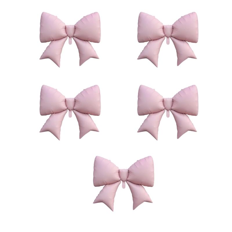 98x75 см Большой Шарик-Фольга в Форме Банта День Рождения Шарик для Девочек Украшение для Вечеринки по Случаю Дня Рождения Фотоинструмент
