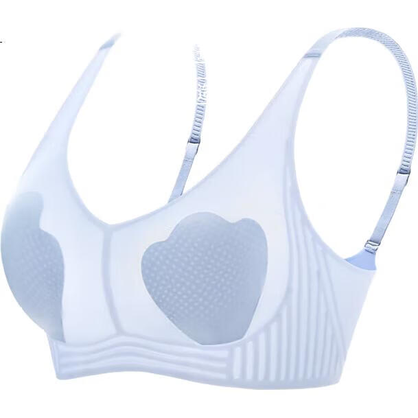 LangSha Women's Wireless Thin Bra with Cooling Rabbit Ear Cups And Side Support for Side Boob, Nude Skin Color, Size M