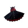 Halloween Cloak Death Cape Outfit Cowl Devil Ears for Kids Adults Boys Girls