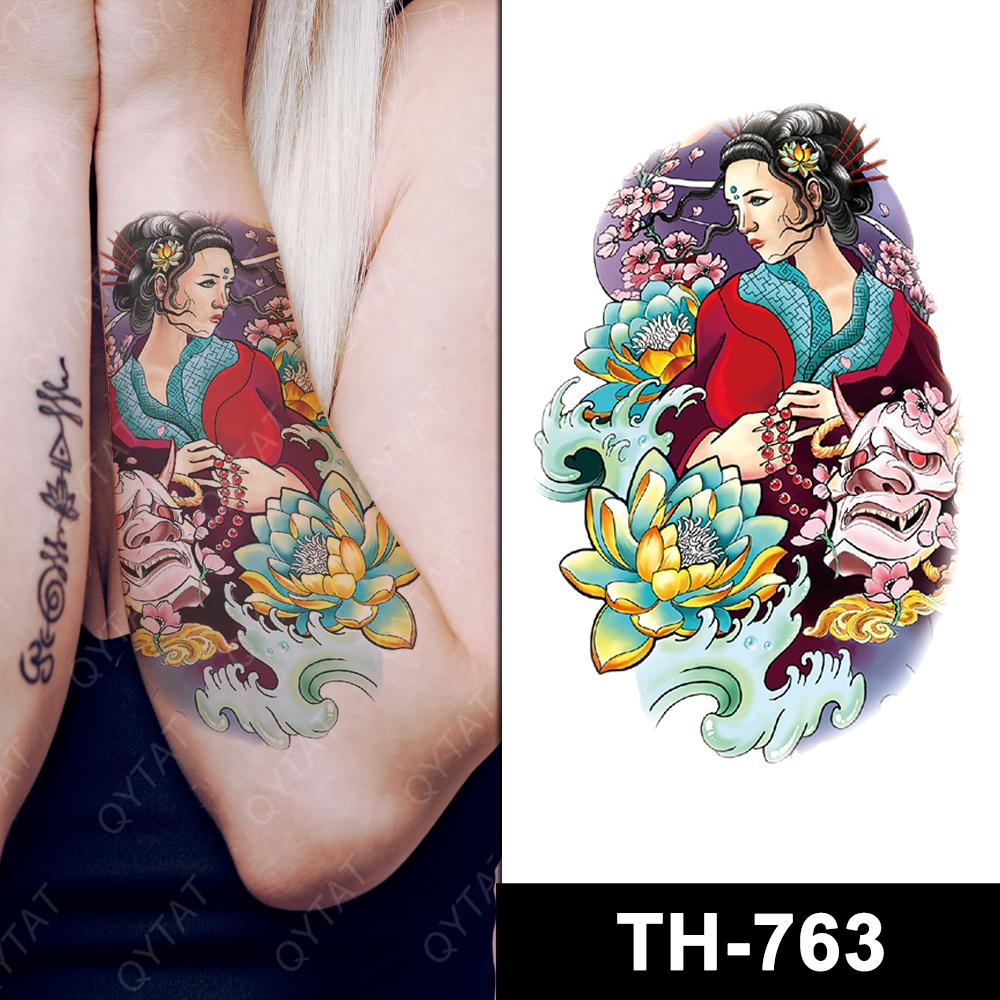 Custom Half Arm Temporary Tattoo Sticker Tribal Tatuaje Temporal