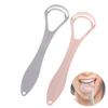 1Pc Double Layer Tongue Scraper Stainless Steel Tongue Cleaner Oral Cleaner Oral Brush