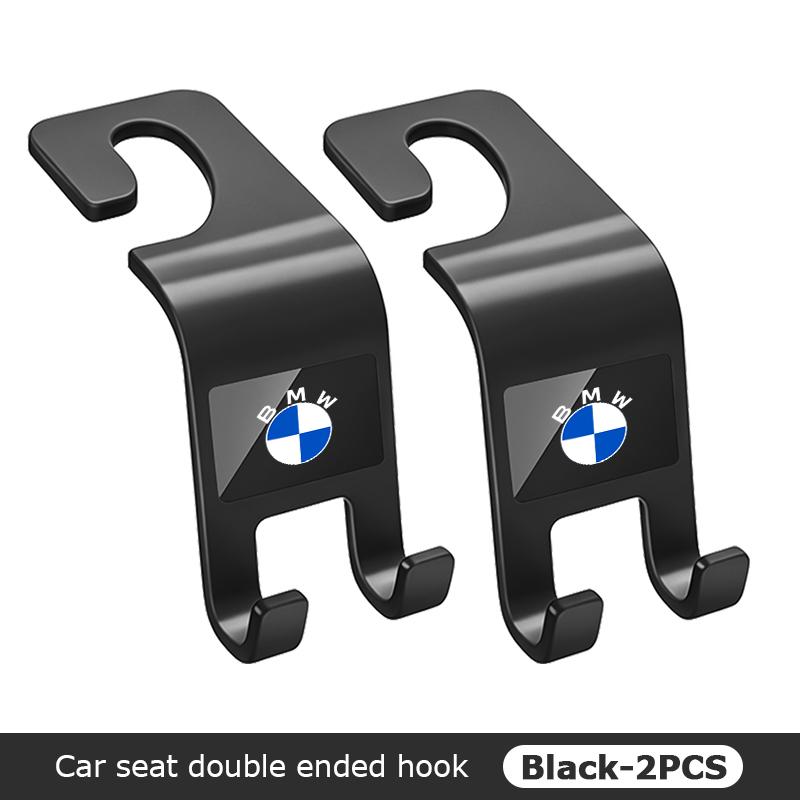 BKSN4 Car Seat Back Dual Head Hook Multifunctional Holder Hooks For BMW M 1 3 4 5 6 7 Series M3 M6 F01 F02E34 E36 E70 F10 X6 X1