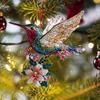 2D Acrylic Colorful Hummingbird Hanging Decoration Christmas Tree Ornament Wind Chime Suncatcher Home Window Car Ornament