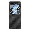 Чехол для Samsung Galaxy Z Flip5 5G, совместимый с MagSafe, кожаный+ПК чехол с пленкой для заднего экрана