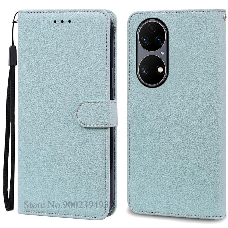Чехол P50 P 50 Pro для Huawei P50, кожаный чехол-кошелек, флип-чехол для Huawei P50 Pro, мягкий силиконовый чехол, чехол Fundas Shell