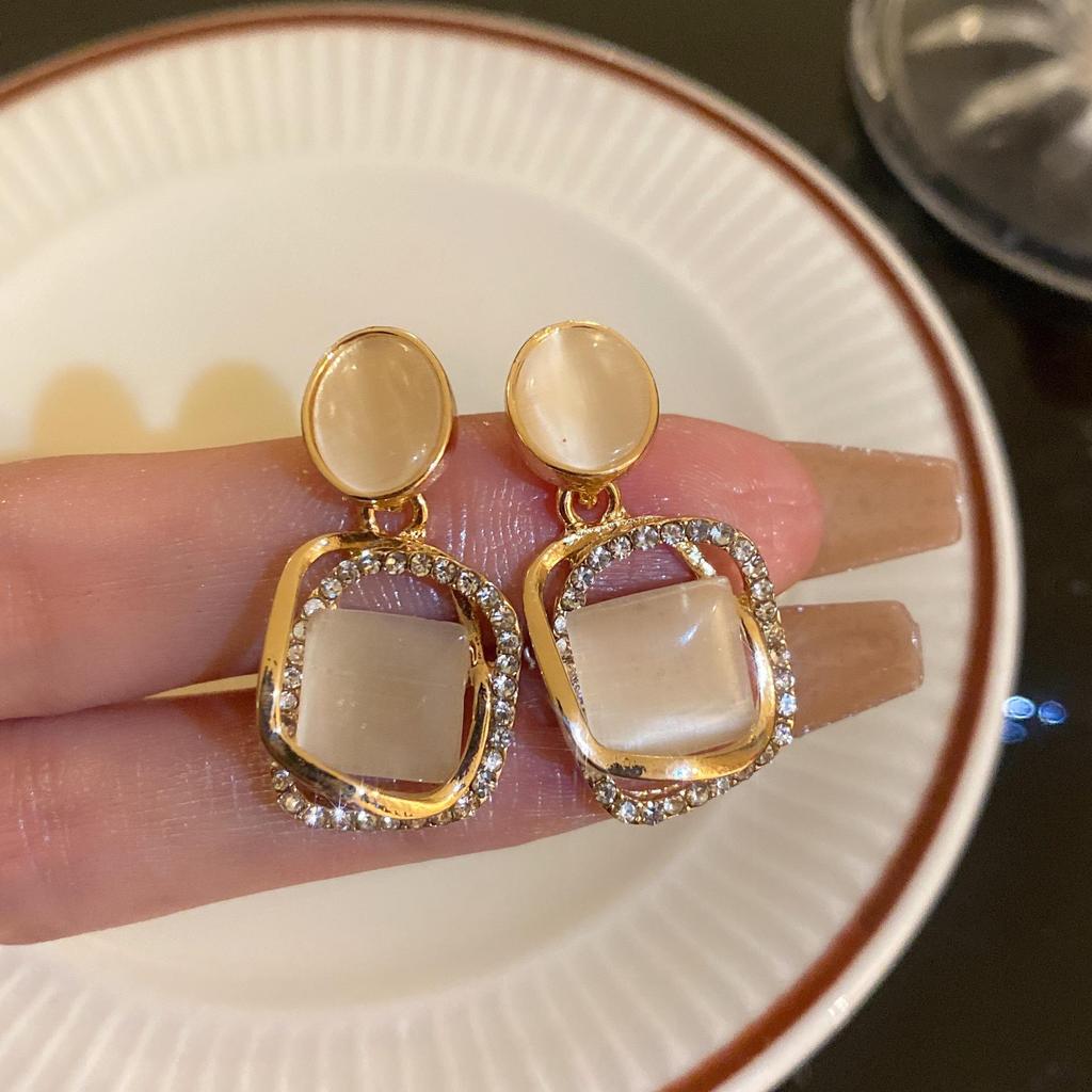 Серьги с геометрическими кисточками и цирконами, серебряная игла: Роскошные Высококачественные Модные Серьги для Женщин