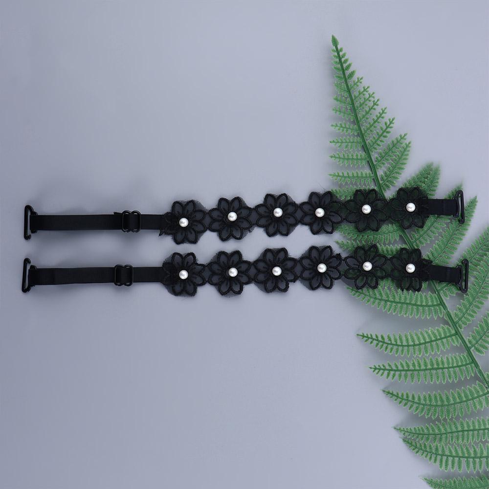 Жемчуг Летний силиконовый женский бюстгальтер Пояс Бретели для бюстгальтера Аксессуары для бюстгальтера Цветочный плечевой ремень