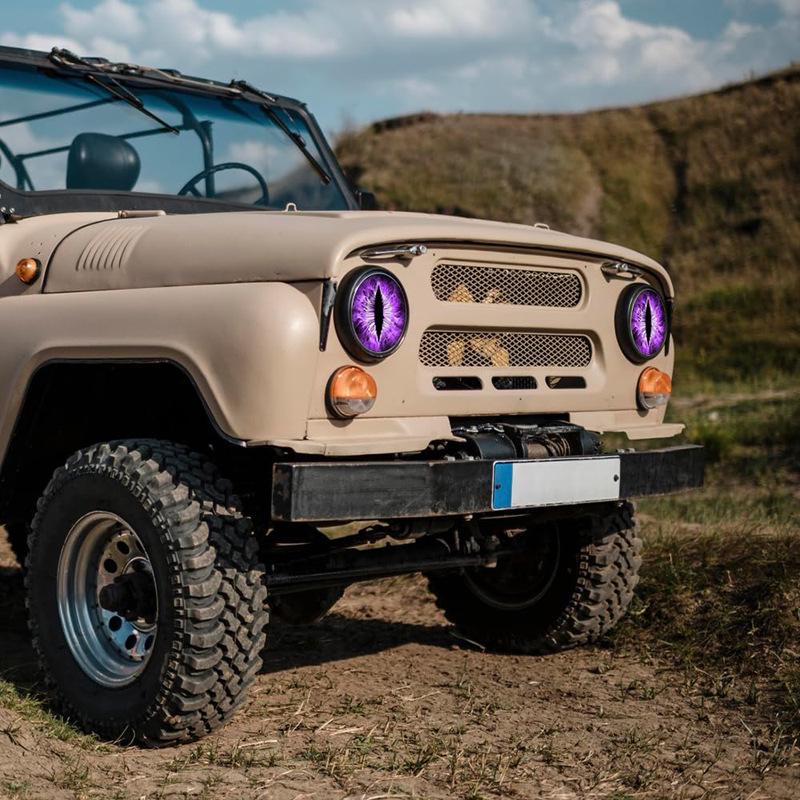 Наклейки на фары Beast Eye Wrangler - Прозрачные наклейки на автомобиль