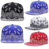 New Fashion West Coast Cashew Flower Printing Snapback Cap Outdoor Sun Men Woman Baseball Hat Adjustable