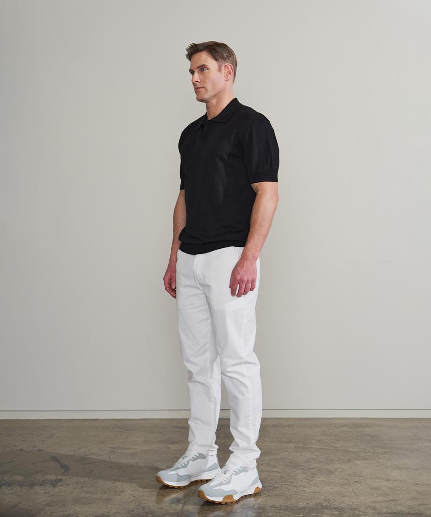 PANICALE White Cotton Chino Pants