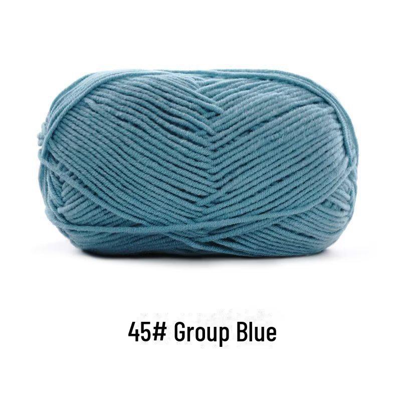 4-х ниточная пряжа из гребенного хлопка для кукол ручной работы, 40 г молочного хлопка, набор материалов для кукол своими руками